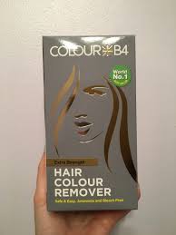 Colour b4 is amazing, look at the difference in hair colour. Colour B4 Hair Colour Remover Extra Strength Hair Superdrug
