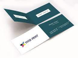 Get folding folded personalized business cards or make your own from scratch! Folding Visiting Card Design Promotions