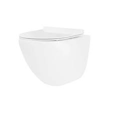 Унитаз подвесной Rea Oliver безободковый с микролифтом белый