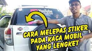 Sebelumnya yang perlu anda ketahui. Cara Melepas Stiker Di Kaca Mobil Yang Lengket Youtube