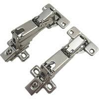 nickel easy mount hinges 105mm 2 pack