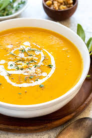 Roasted Acorn Squash Soup Jessica Gavin Recipe In 2020 Squash Soup Recipes Acorn Squash