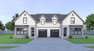We did not find results for: Builder Preferred Modern Farmhouse Style Duplex House Plan 8535