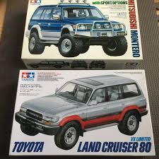 This is a 1/24 scale toyota land cruiser 80 with sport options from the sports car series from tamiya. Tamiya Plastic Model 1 24 Sport Car Series Toyota Land Cruiser 80 Mitsubishi Pajero Montero Sport Option 2 Pcs Set Real Yahoo Auction Salling