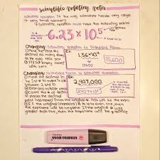 Scientific Notation Notes Scientific Notation Notes Scientific Notation Math Notes