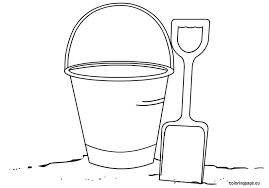 Bucket And Shovel Coloring Page Kids Canvas Art Coloring Pages Bucket Filler