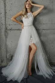 Check spelling or type a new query. Sommer Strand Boho Brautkleid Spitze Tull Fliessend Mit Schlitz