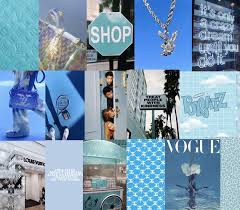 Download the perfect aesthetic pictures. 40 Blue Boujee Baddie Collage Aesthetic Trendy Vogue Etsy