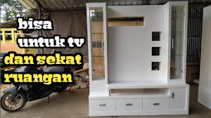 5 pilihan model rak bunga minimalis yang cocok diletakkan di ruangan Rak Tv Minimalis Maradona 2 Muka Bisa Untuk Penyekat Ruangan Youtube