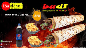 Badi Menu 2 Adet Tavuk Durum 2adet Cips 1 Adet 1lt Pepsi Kola 30 Tl Issdoner Issdoner Issdonersarimazi 05466135960 Belen Sarim 2021 Pepsi Durumler Tavuk