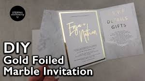 Modern Gold Foil Marble Pocketfold Invitation Wedding Invitations Diy Heidi Swapp Minc You Pocketfold Invitations Wedding Invitations Diy Diy Invitations