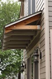Possible Roof For Basement Entrance From Houseography Door Overhang Diy Awning Basement Entrance