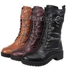 Gothic Steampunk Streetwear Buckle Strap Punk Round Toe Motorcycle Martin Brogue Boots In 2021 Women S Motorcycle Boots Boot Shoes Women Boots