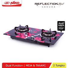 Maybe you would like to learn more about one of these? Kompor Gas Tanam 2 Tungku Kaca Niko Reflection Next Sakura Terbaru Agustus 2021 Harga Murah Kualitas Terjamin Blibli