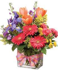 Springtime This Bouquet Speaks Of Spring Many Of Your Favorite Spring Flowers Are Included Small Flower Arrangements Flower Vase Arrangements Flower Delivery