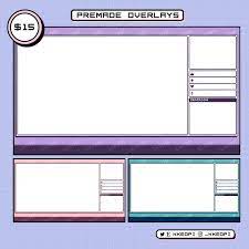 3 Pre Made Pixel Overlays Purple Pink Purple Overlays Pixel Pixel Games