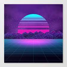 It feels soft and lightweight, with the right Future Sunset Vaporwave Aesthetic Canvas Print By Edmproject Society6