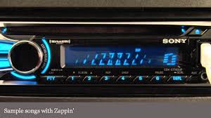 Car audio and video > car stereo system. Sony Cdx Gt565up Cd Receiver Display And Controls Demo Crutchfield Video Youtube