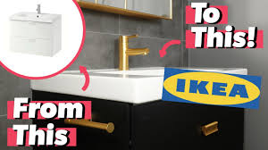 It's one room challenge time again! Ikea Godmorgon Design Hack Upgrade Your Bathroom Vanity In 3 Steps Youtube