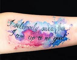 I Solemnly Swear That I Am Up To No Good Quote Meaning I Solemnly Swear That I Am Up To No Good Quote From Harry Potter And The Prisoner Of Azkaban Written By J K Rowling Girly Tattoos Tattoos Tattoos For Women
