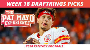 Fantasy football value player finder. 2020 Week 16 Draftkings Picks Nfl Predictions 2020 Dfs Fantasy Football Rankings Youtube