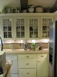 Curtains In The Cabinets Shabby Chic Kitchen Vintage Kitchen Curtains Chic Kitchen