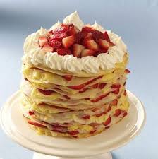Strawberry Lemon Crepe Cake Recipe Crepe Cake Lemon Crepes Filling Recipes