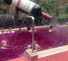 This Spa Allows You Swim In Alcohol Literally Located 60 Miles To The West Of Tokyo The Yunessun Spa Resort Is Where You Can Go To Im Spa Canning Resort Spa