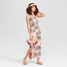 Women S Printed Maxi Dress A New Day Pink Target Target Maxi Dresses Maxi Sundress Printed Maxi