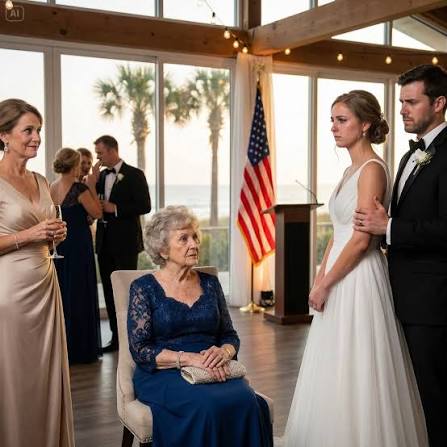 A widow's surprise announcement at her grandson's wedding reception