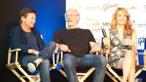 Today she is 59, and has starred in 71 movies in total, 54 since back to the future part iii was released. Michael J Fox Christopher Lloyd Lea Thompson Talk Back To The Future Anniversary With Aaron Sagers Blastr