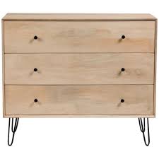 Porter Designs Graphik Contemporary Solid Mango Wood And Hairpin Legs Bedroom Dresser In Natural 04 117 01 2554 The Home Depot Solid Mango Wood Mango Wood Bedroom Dressers