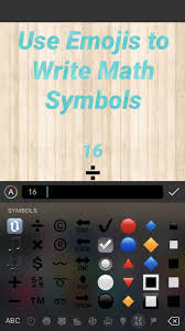 Use The Emoji Keyboard To Add Math Symbols When Using The Ipad Plus Learn How To Use Pic Collage Keyboard Lessons How To Memorize Things Online Piano Lessons