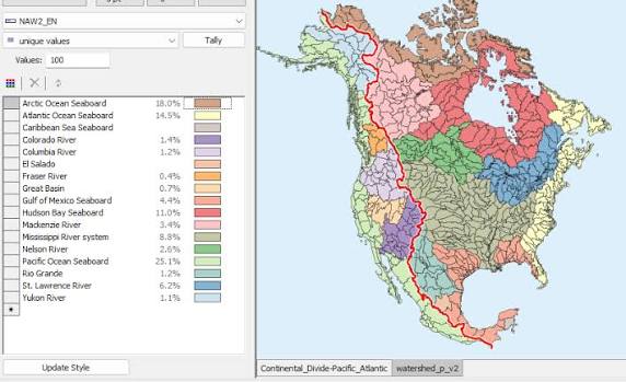 Mapping Continental Divides