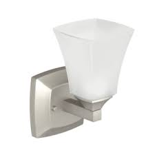 Moen One Light Voss Brushed Nickel Bath Light Hd Supply
