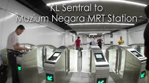 Muzium negara station is located between the historical muzium negara and the contemporary kl sentral development. Kl Sentral To Muzium Negara Mrt Station Walkway Youtube