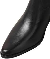 Amazon.com: TinaCus Women's Handmade Genuine Leather Side Zipper Pointed Toe Stacked Heel Ankle Boots(Black, US5) : Clothing, Shoes & Jewelry - Product from Amazon.com