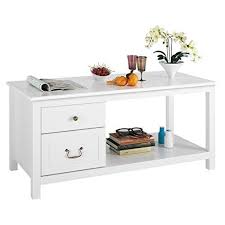 Homecho Couchtisch Wohnzimmertisch Mit Schubladen Kaffeetisch In Weiss Sofatisch Mit Grosser Ablage Fer In 2020 Wohnzimmertisch Mit Schublade Wohnzimmertisch Kaffeetisch