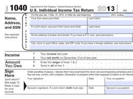 Printable Version Of 2013 Income Tax Return Form 1040 Due