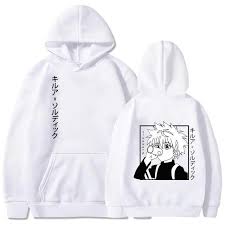 I never knew there was such a thing as blue raspberry. Hunter X Hunter Killua Drink Back Print Hoodie Weeb Stuff