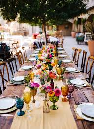 Colorful Mexican Fiesta Wedding Inspired By This Fiesta Wedding Garden Wedding Decorations Wedding Deco