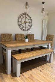 Oak Top Farmhouse Table Dining Room Floor Dining Room Table Decor Kitchen Table Oak