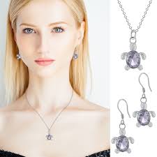 Collar con colgante de tortuga, pequeño collar de cristal con forma de  tortuga marina, linda cadena para el cuello azul y el collar