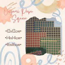 Namun, kertas asturo dapat ditemukan di banyak tempat. Kertas Origami Paper Motif Kotak Square 25 Sheets Asturo Shopee Indonesia