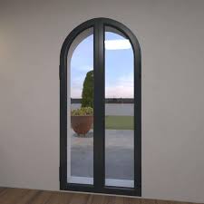 Porte fenetre interieur 2 vantaux. Porte Fenetre Aluminium Cintree 2 Vantaux A Rupture De Pont Thermique Sur Mesure