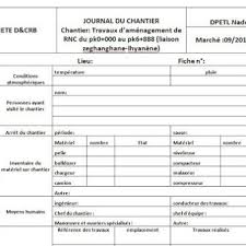 Rapport Journalier De Chantier En Word Labels Sheet Music