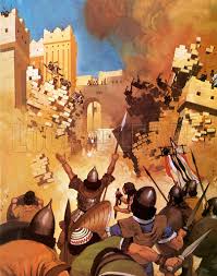 Image result for walls of jericho in the bible