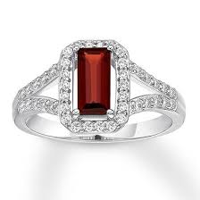 Garnet Ring White Topaz Sterling Silver Jared Garnet Engagement Ring White Gold Diamonds Wholesale Sterling Silver Jewelry
