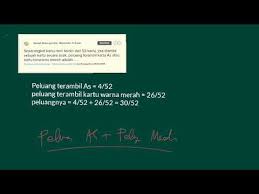.remi terdiri dari 52 kartu diantaranya terdapat 13 kartu hati, mengambil 3 kartu ace dari 4 kartu ace, menyusun 3 kartu ace dari 4 kartu ace brainly ace hitam, peluang terambilnya kartu as atau king, statistika probabilitas sumber : Peluang Terambil Kartu As Atau Kartu Berwarna Merah Adalah Youtube
