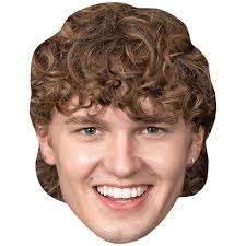 Oliver Quinn (Smile) Celebrity Mask, Flat Card Face, Fancy Dress Mask